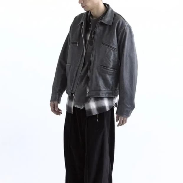 폴리테루 레더 스윙탑