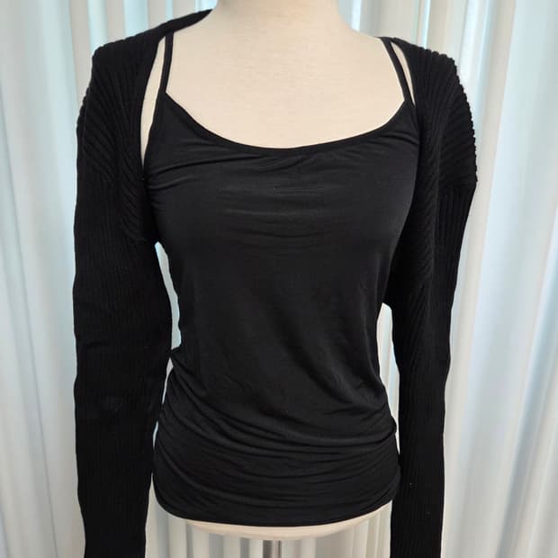 니트 볼레로 가디건