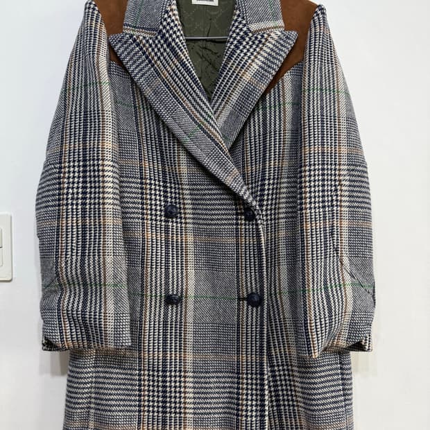 쟈딕앤볼테르 ZADIC&VOLTAIR 울 체크 더블코트 34