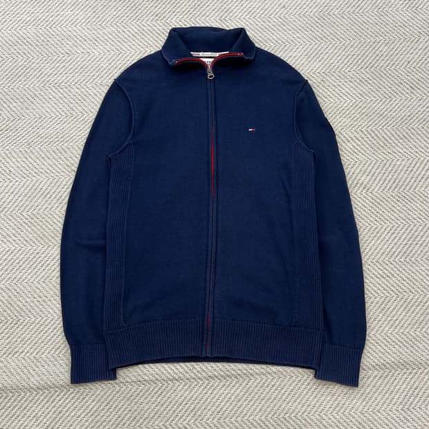 타미힐피거 로고 니트 집업 r3284