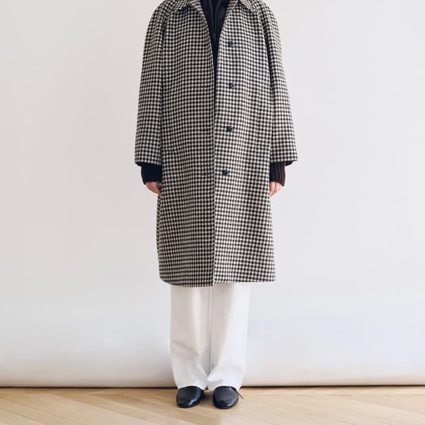 나띵리튼 베베 체크 발마칸 코트 