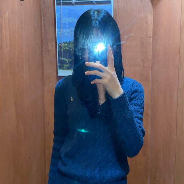 (L) POLO 폴로 랄프로렌 스포츠 케이블  브이넥 니트