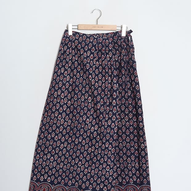  GANESH Pattern Wrap Skirt (25~27)