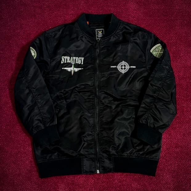 빈티지 무드 블랙 MA-1 항공점퍼 XL