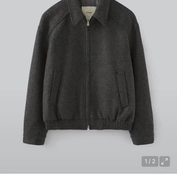 파브레가 구스토 울 블루종 자켓 차콜 2