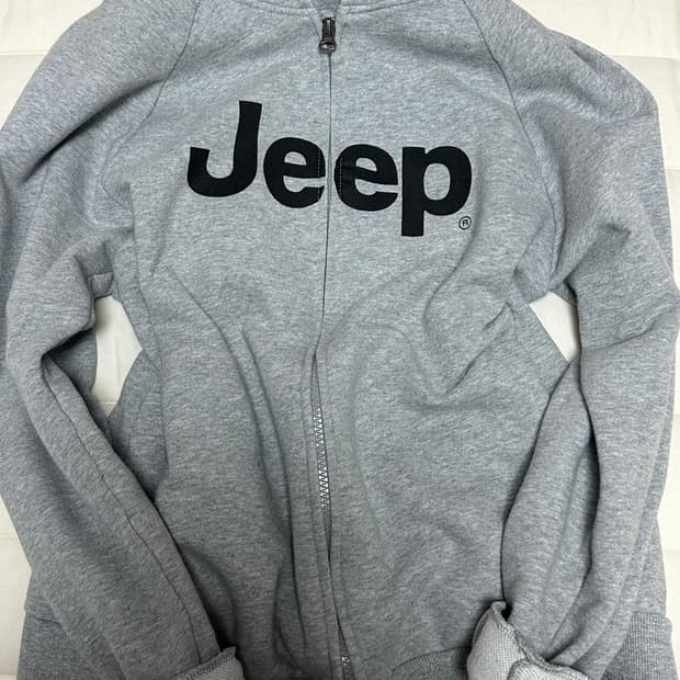 지프 그레이 후드집업 빈티지