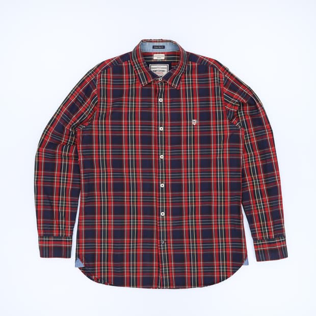 [100] 헨리코튼 아이비리그 유니버시티 타탄 체크 셔츠 남방 3828