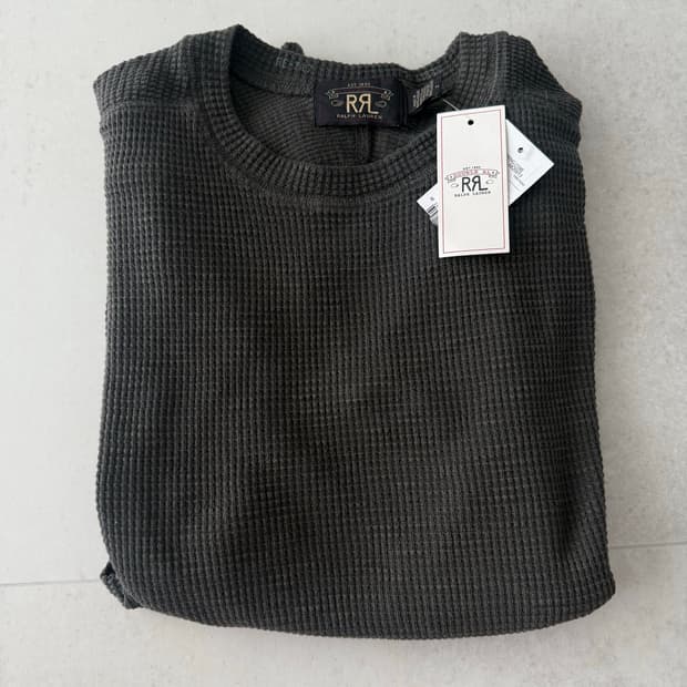 RRL 더블알엘 와플 써멀 롱슬리브 M