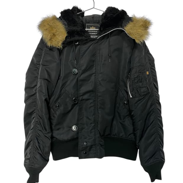 알파인더스트리 N2B 빈티지 퍼 야상 봄버자켓 항공점퍼 패딩 XL