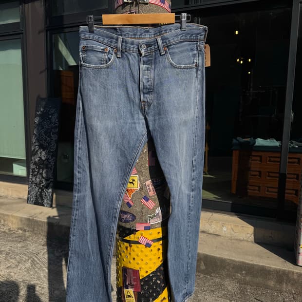 리바이스 501 청바지 데님 팬츠 32x32