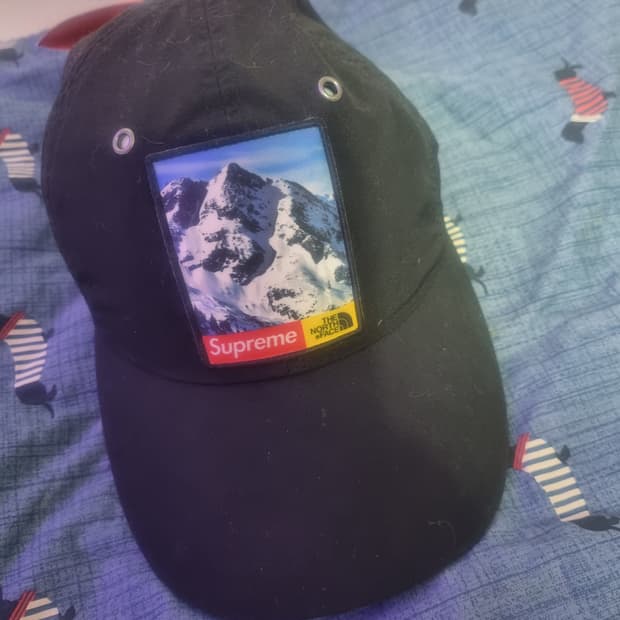 [새상품] 슈프림 x 노스페이스 17FW 설산 볼캡 블랙