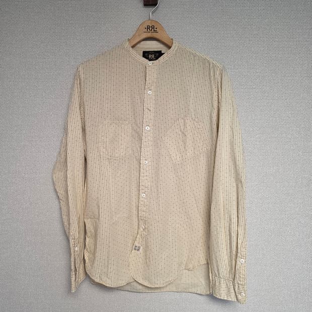 RRL 더블알엘 밴드 카라 셔츠 M