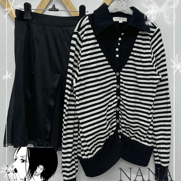 🖤나나깔 블랙 코디세트 🖤 지뢰계 펑크 락 시크 공겜여주 마계 