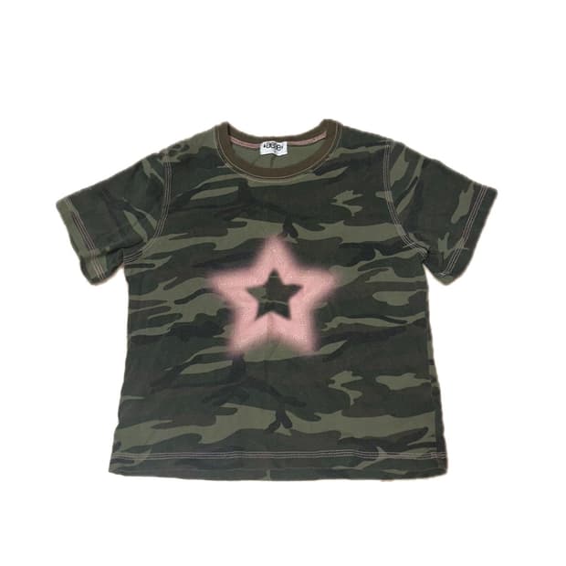 aeae 밀리터리 별 반팔 세미 크롭티⭐️