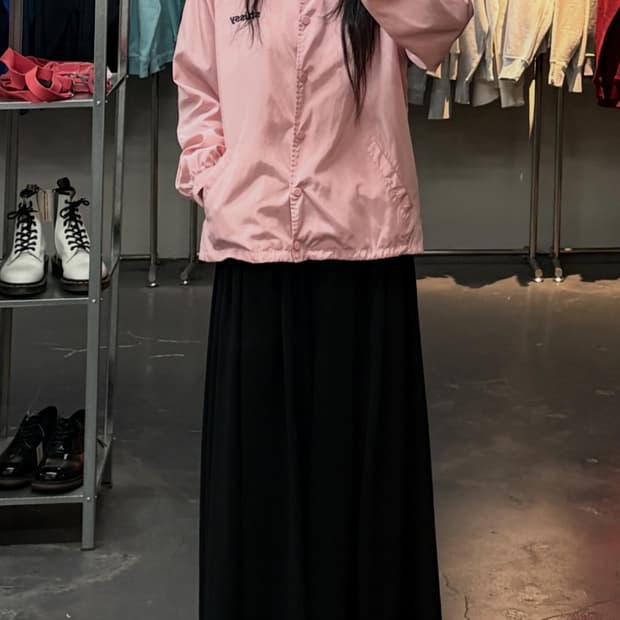 스투시 윈드브레이커 핑크 코치자켓 A3821