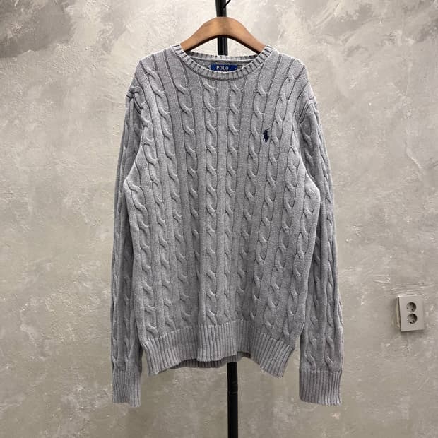 [M] Polo Ralph Lauren 폴로 랄프로렌 그레이 케이블니트
