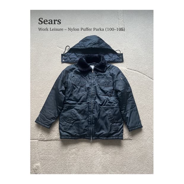 시어스 워크 레저 나일론 푸퍼 파카 (100-105)