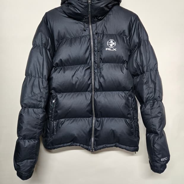 폴로 RLX 패딩 점퍼 블랙 650필파워95~100