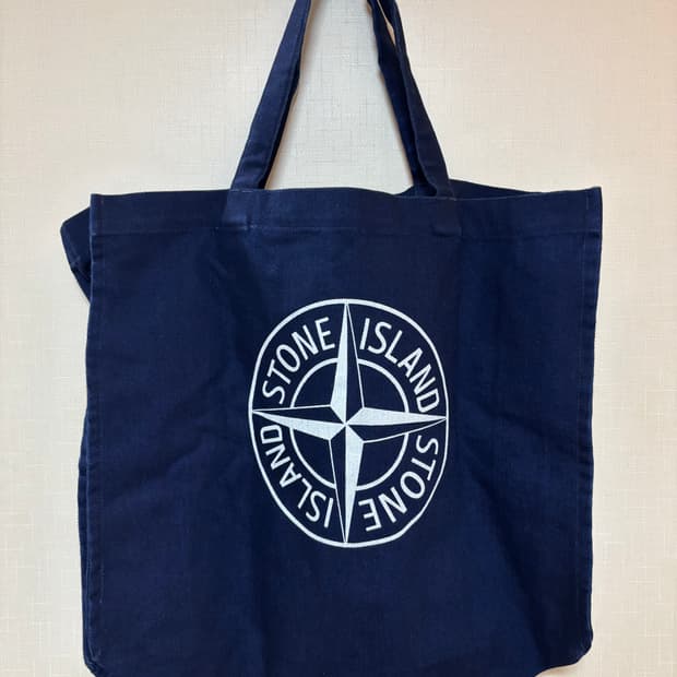 스톤아일랜드 에코백 데님