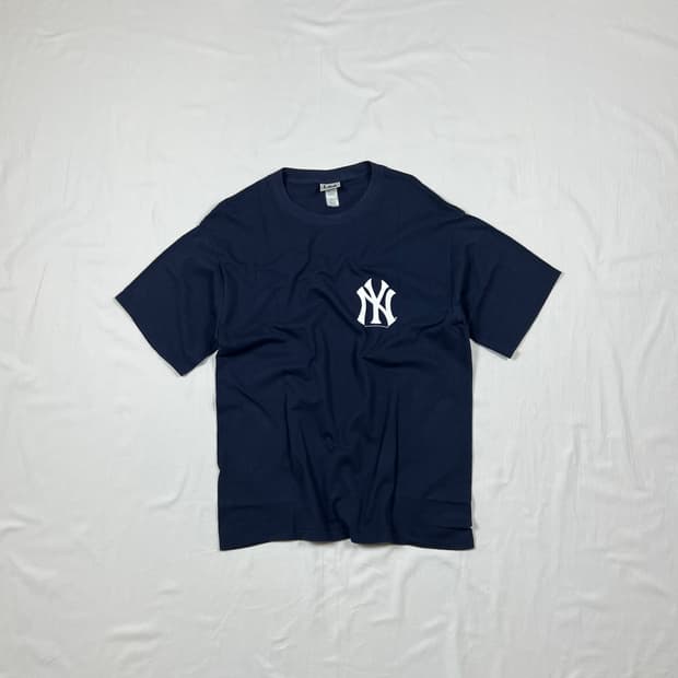 2002년도 mlb ny양키즈 로고 반팔티
