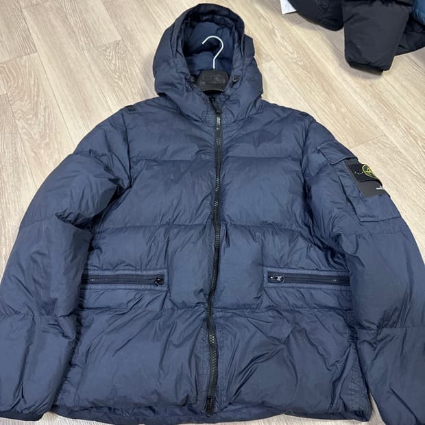 22fw 스톤아일랜드 크링클랩스 패딩 S 네이비