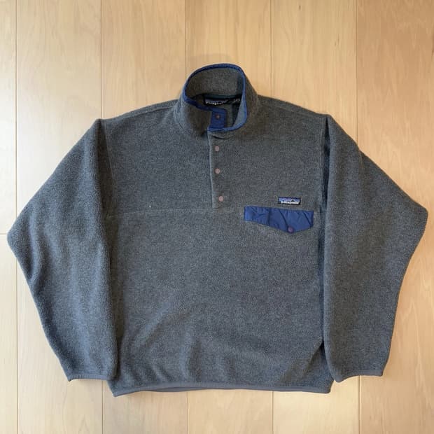 90s 파타고니아 신칠라 스냅-T 그레이/네이비 자메이카