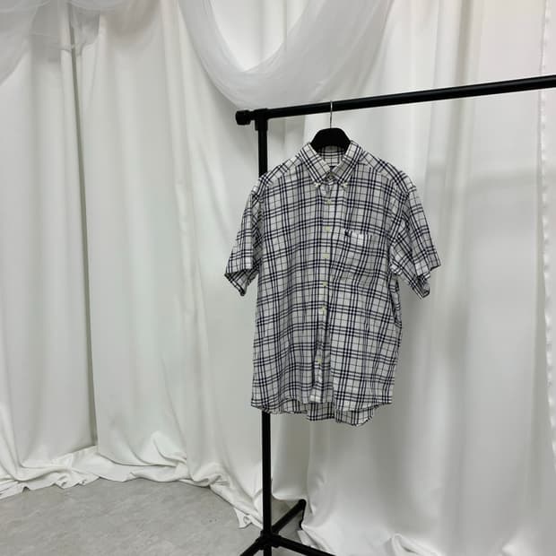 Burberry check short-sleeve shirt