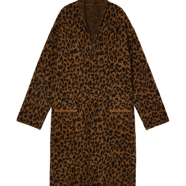 Number Project 넘버 프로젝트 레오파드 호피 니트 코트