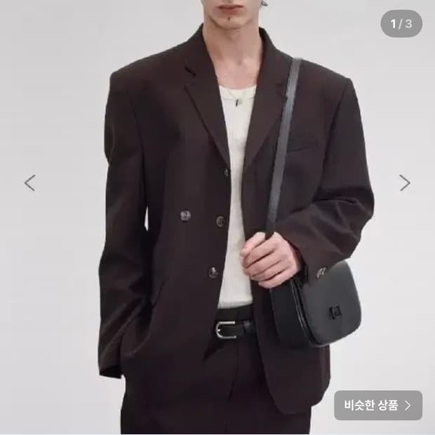 [위M/밑S]렉토 버진울 스트라이프 자켓 빈티지 브라운 셋업 팝니다