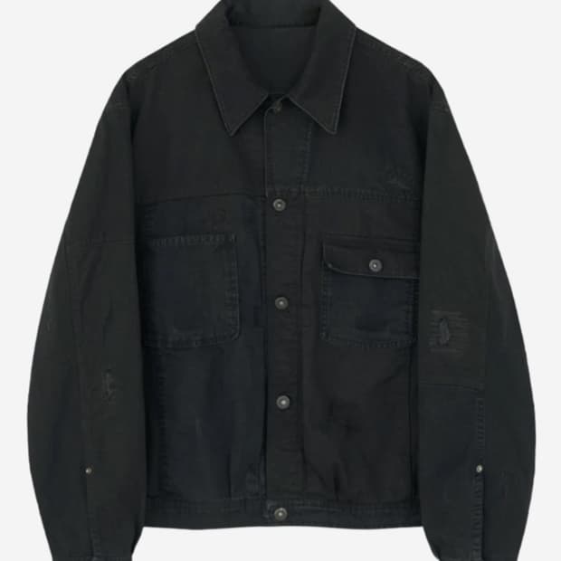 [3]폴리테루 사시코 트러커 자켓 블랙 (25SS 버전)