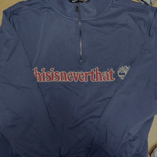 디스이즈네버댓X팀버랜드 하프 집업