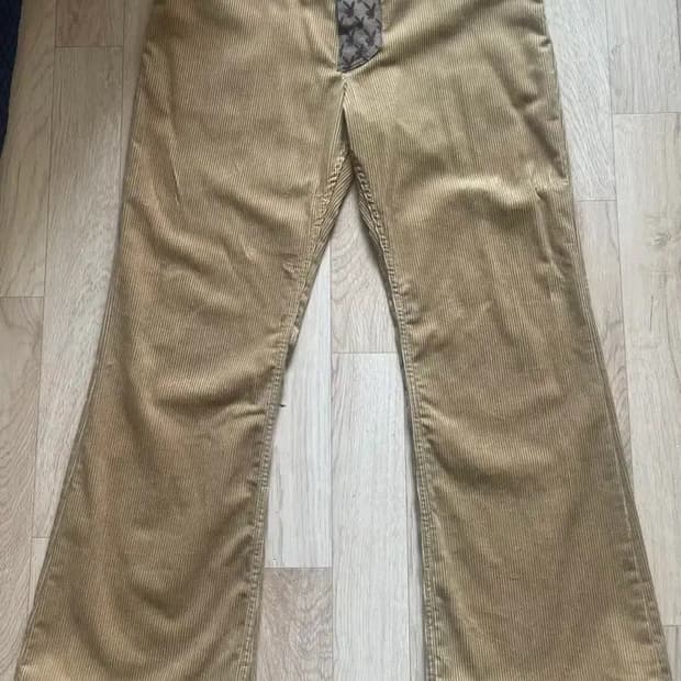 [32] 빨간줄 커스텀 캐피탈 코듀로이 부츠컷