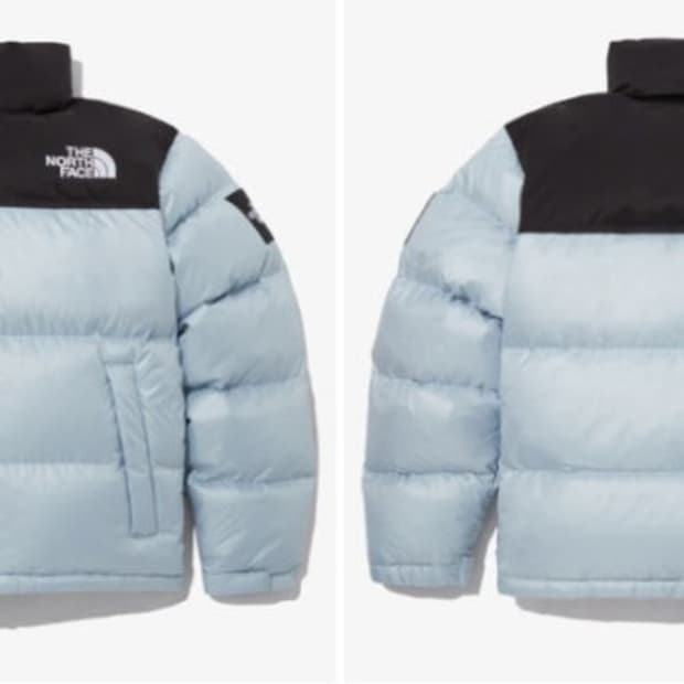 노스페이스 눕시 다운 자켓 스카이블루 L