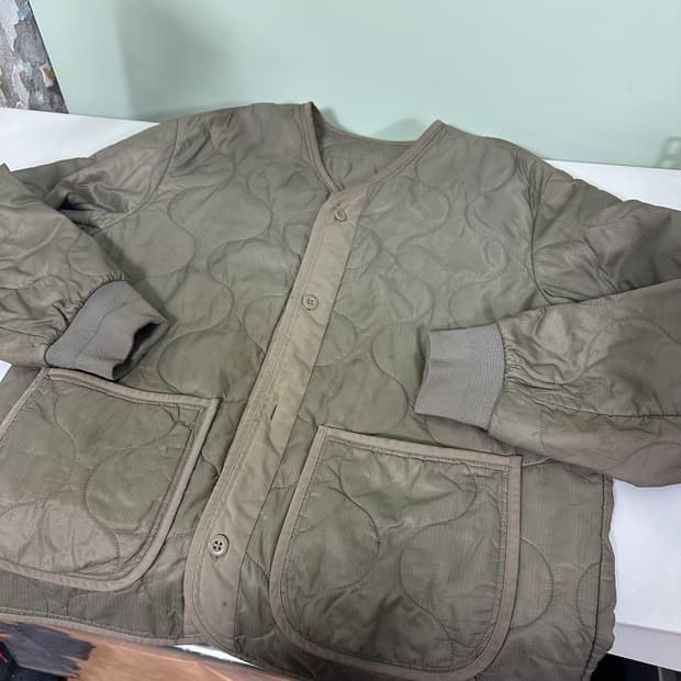 XL 무신사스탠다드 베이지 깔깔이 퀼팅 라이너자켓