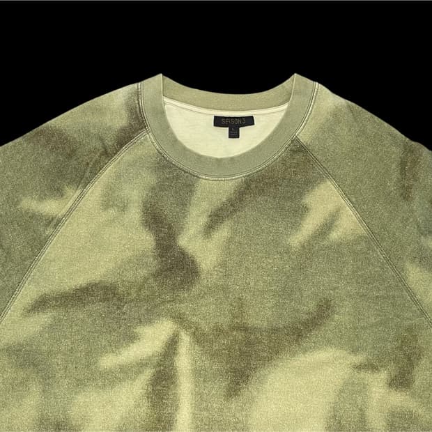 Yeezy Season3 카모 맨투맨 반팔 티셔츠 사이즈 L