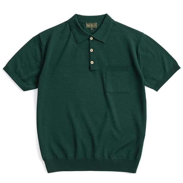 (L) 부기홀리데이 11 KNITTED POLO SHIRT 딥그린