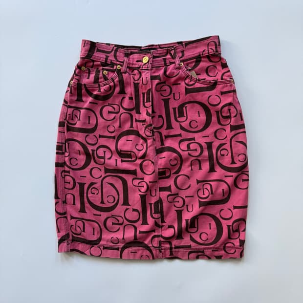 1990s 구찌 톰 포드 시절 데님 스커트 