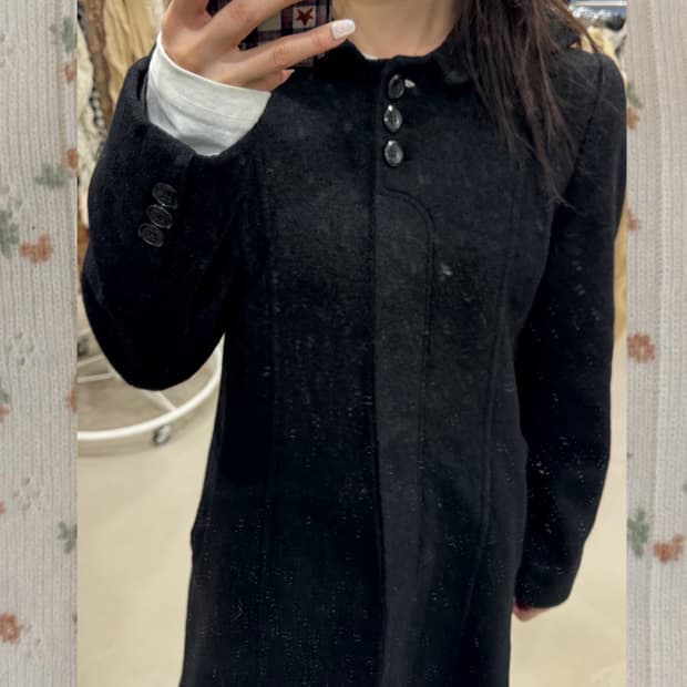 빈티지 블랙 코트