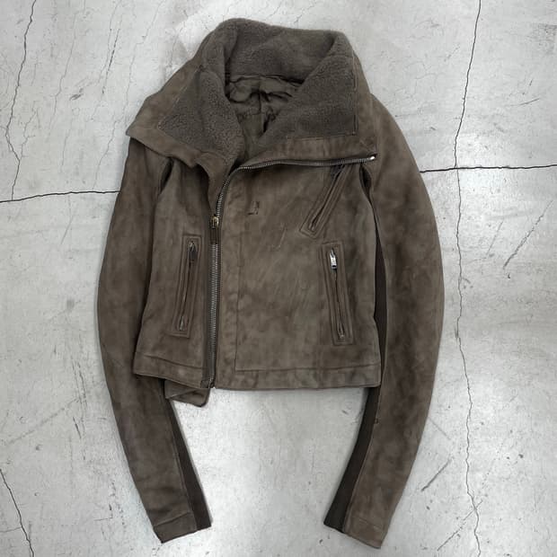 Rick Owens FW13 HIGH-NECK LEATHER JK