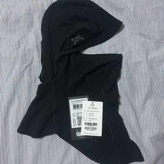 (SS급) 아크테릭스 로 라이트웨이트 울 바라클라바 블랙 L-XL
