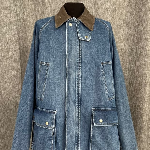 빈티지 데님 헌팅 자켓/#3485