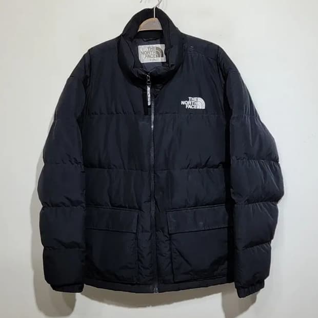 (XL) 노스페이스 오리털 패딩점퍼 블랙 다운자켓 화이트라벨 