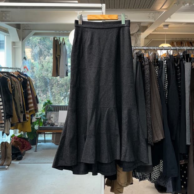 리츠코 시라하마 울 머메이드 스커트