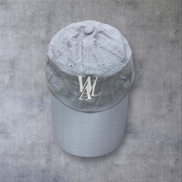 우알롱 베이직 로고 스카이 볼캡