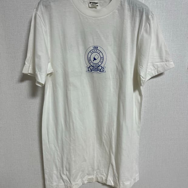 일본 빈티지 탁구 클럽 반팔티 M