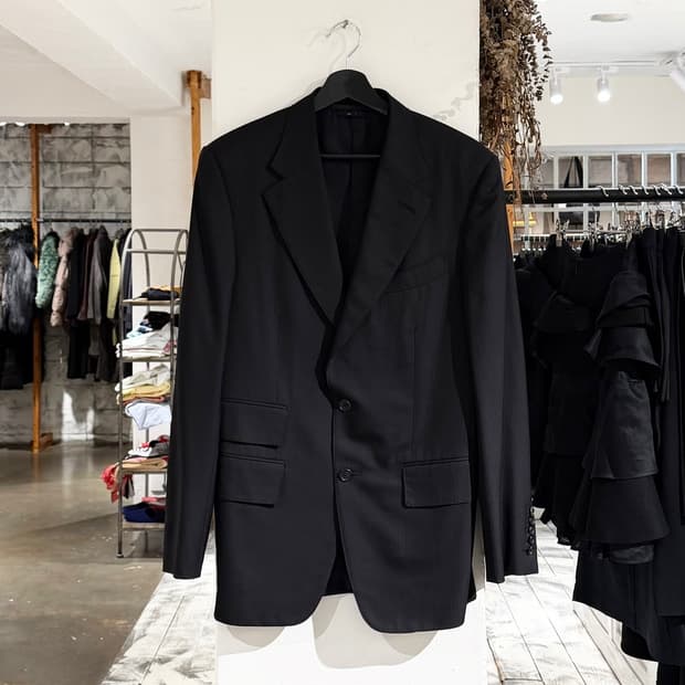 톰포드 블랙 울 오코너 투버튼 싱글 브레스트 수트 자켓