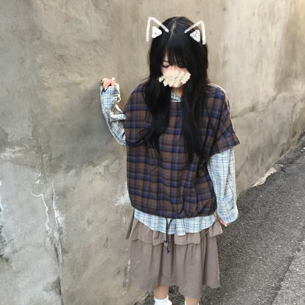 빈티지 오버핏 코디세트