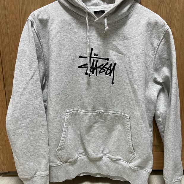 스투시 후드 멜란지그레이 m