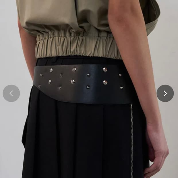 lcdc 스터드 와이드 벨트