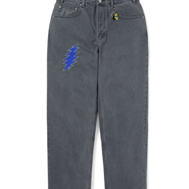 디스이즈네버댓 디네댓 그레이트풀데드 gd 릴렉스드 데님 팬츠 블루 L